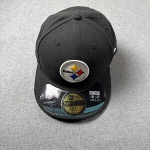 Pittsburgh Steelers 5950 Enfield‎ Headwear Size 7 3/4 Fitted Hat